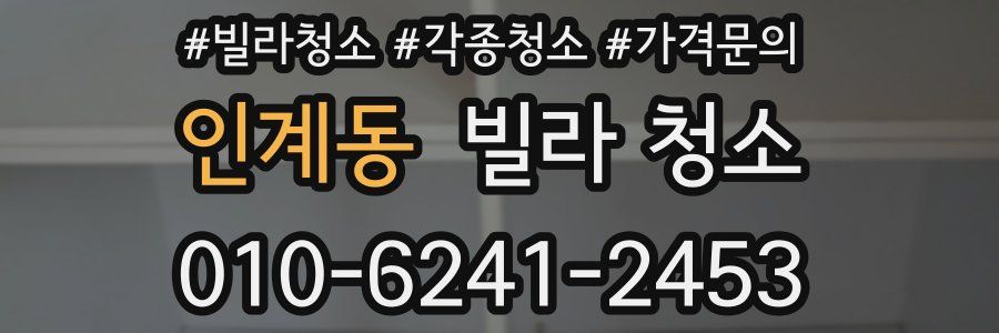 인계동 빌라 청소