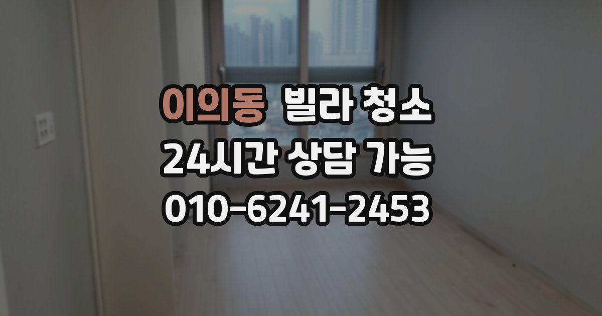 이의동 빌라 청소