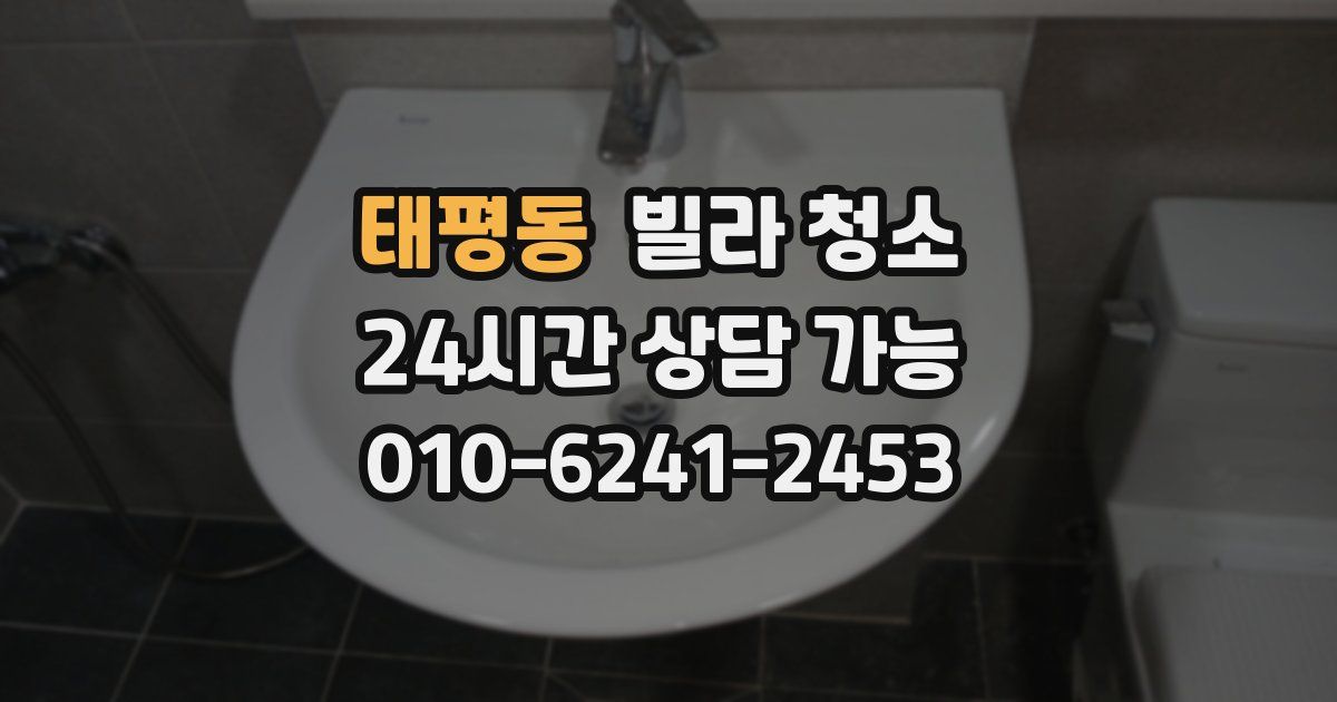 태평동 빌라 청소