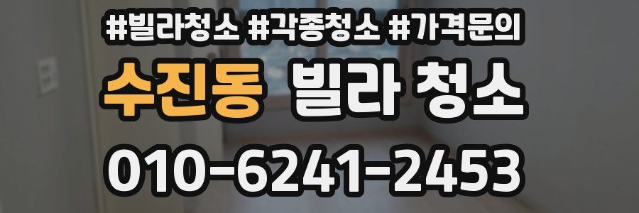 수진동 빌라 청소