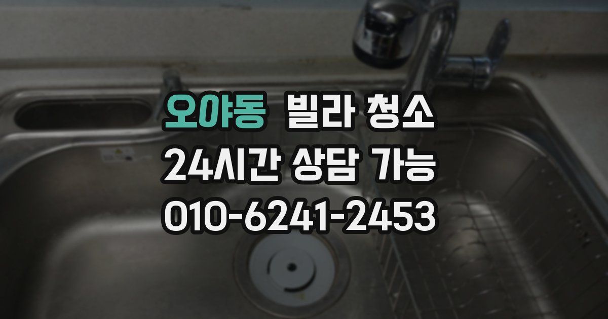 오야동 빌라 청소