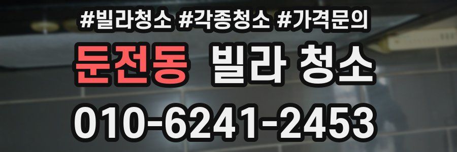 둔전동 빌라 청소