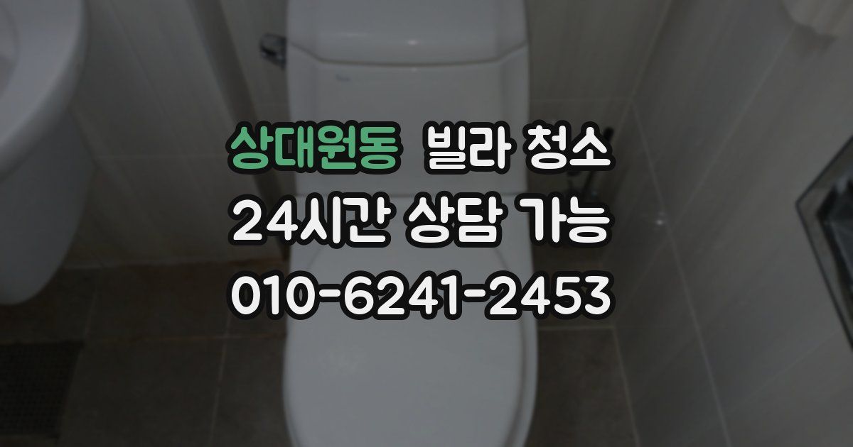 상대원동 빌라 청소