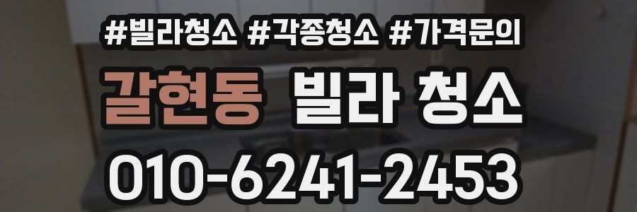 갈현동 빌라 청소