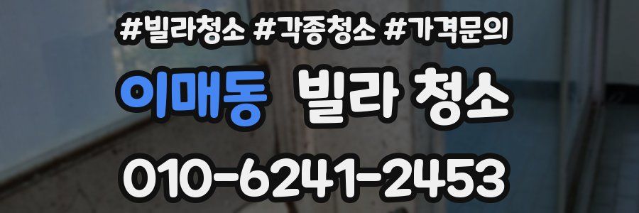 이매동 빌라 청소
