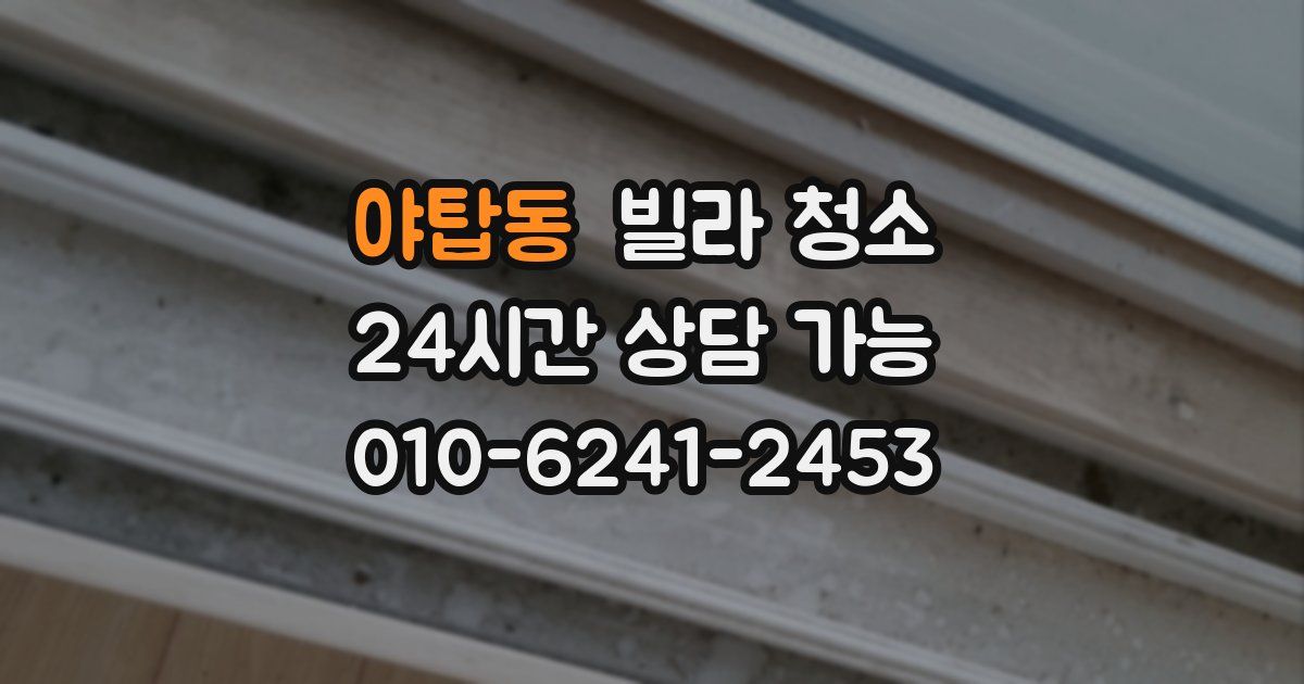 야탑동 빌라 청소