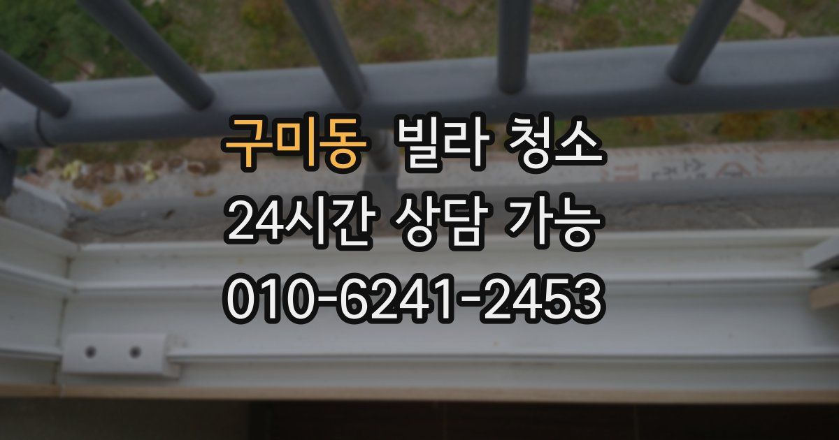 구미동 빌라 청소