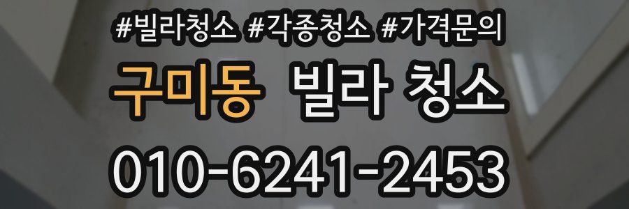 구미동 빌라 청소