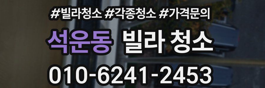 석운동 빌라 청소