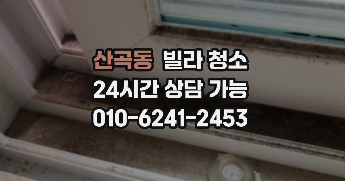 산곡동 빌라 청소