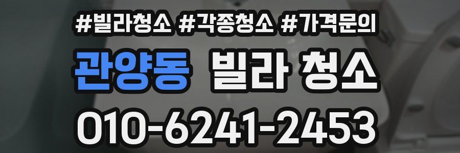 관양동 빌라 청소