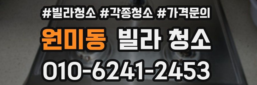 원미동 빌라 청소