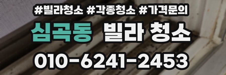 심곡동 빌라 청소