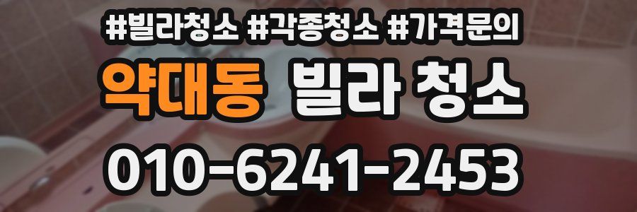 약대동 빌라 청소