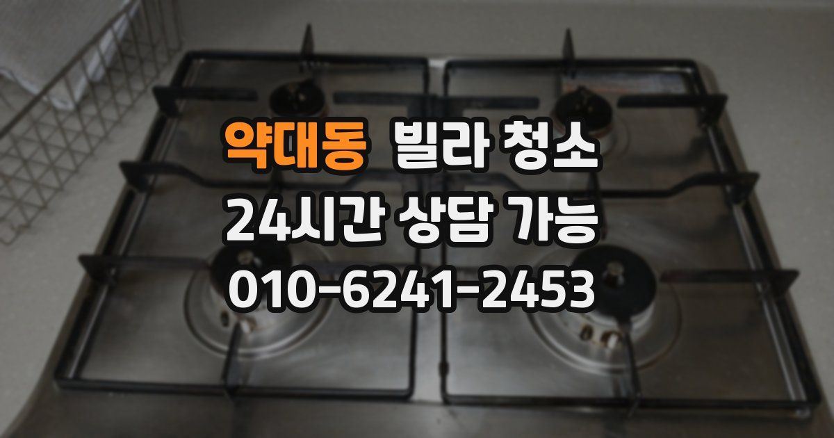 약대동 빌라 청소