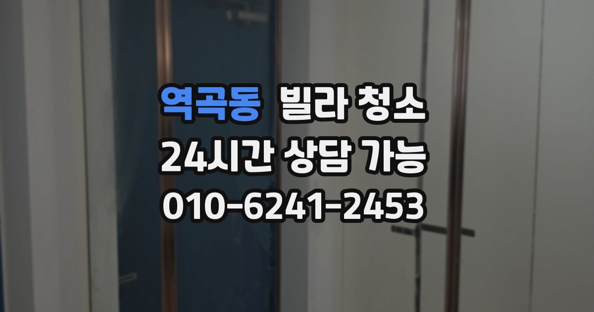 역곡동 빌라 청소