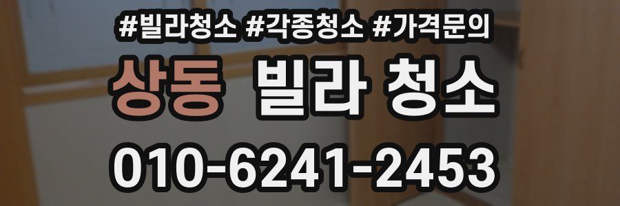 상동 빌라 청소