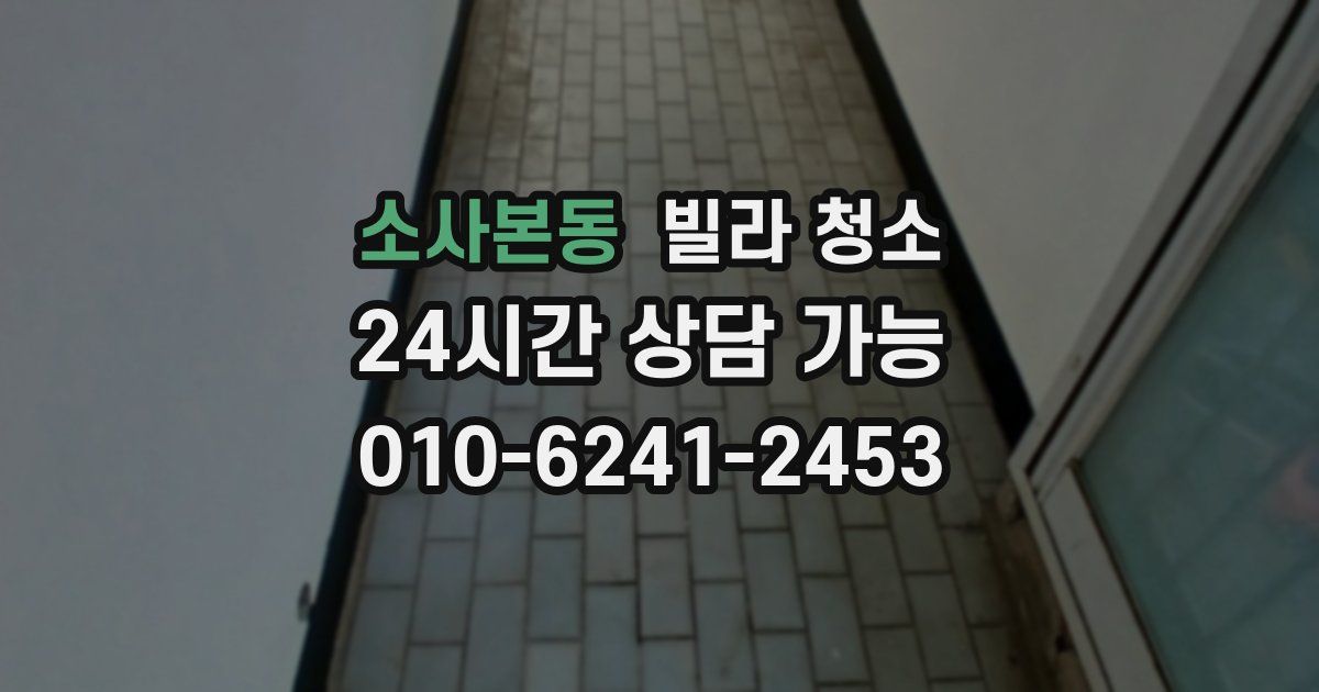 소사본동 빌라 청소
