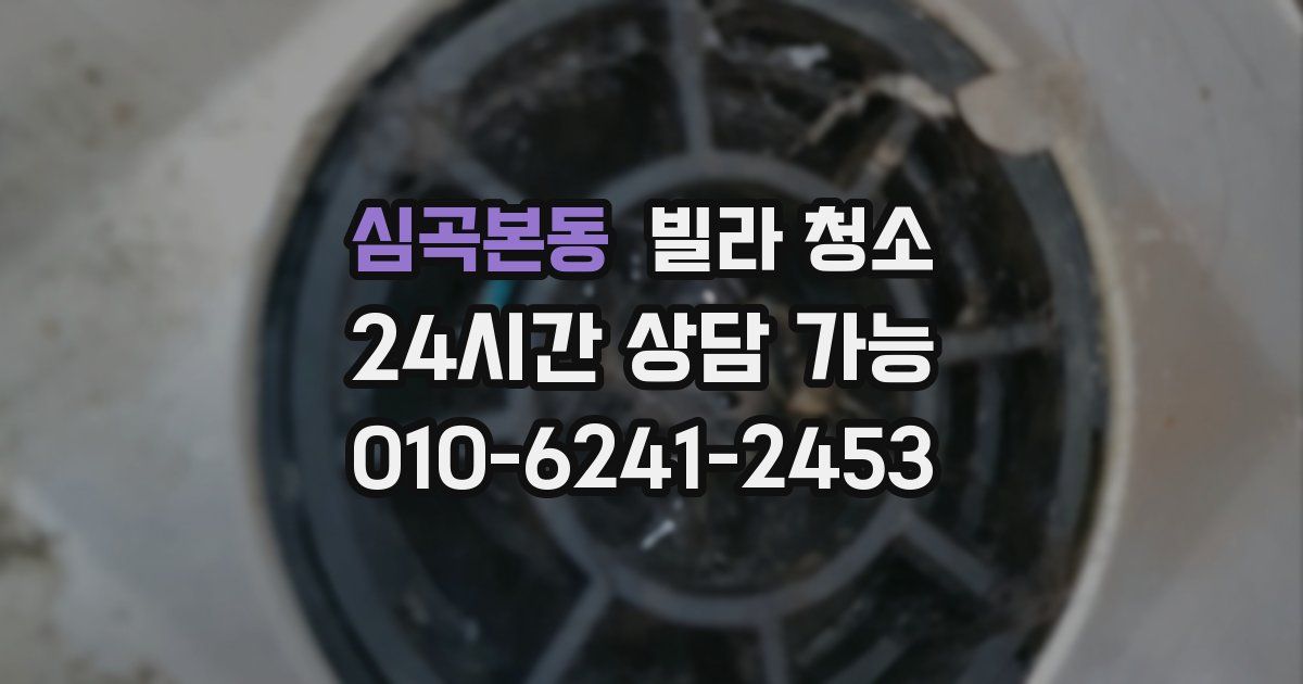 심곡본동 빌라 청소