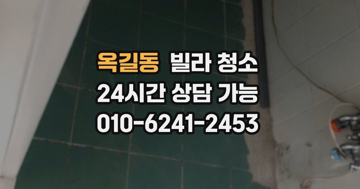 옥길동 빌라 청소