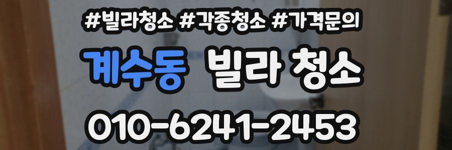 계수동 빌라 청소