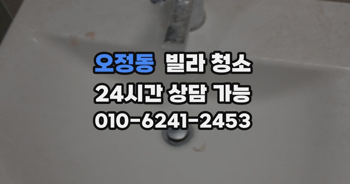 오정동 빌라 청소