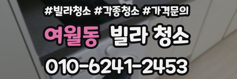 여월동 빌라 청소