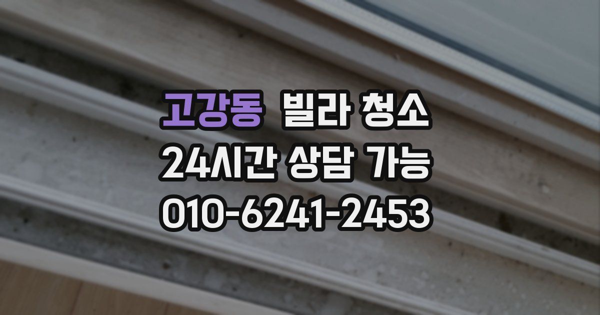 고강동 빌라 청소