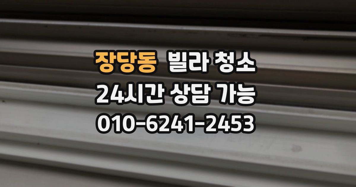 장당동 빌라 청소