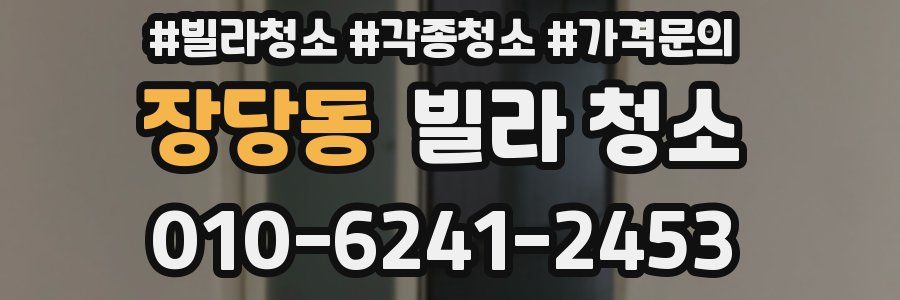 장당동 빌라 청소