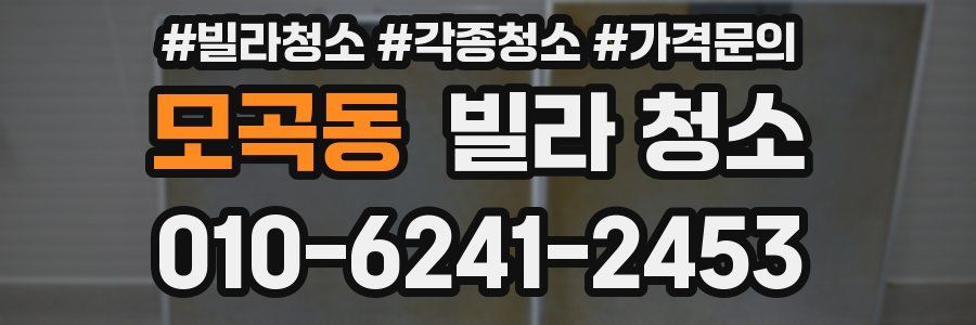 모곡동 빌라 청소