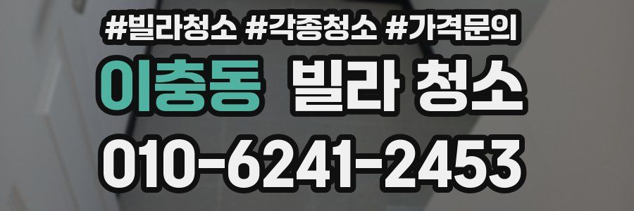 이충동 빌라 청소