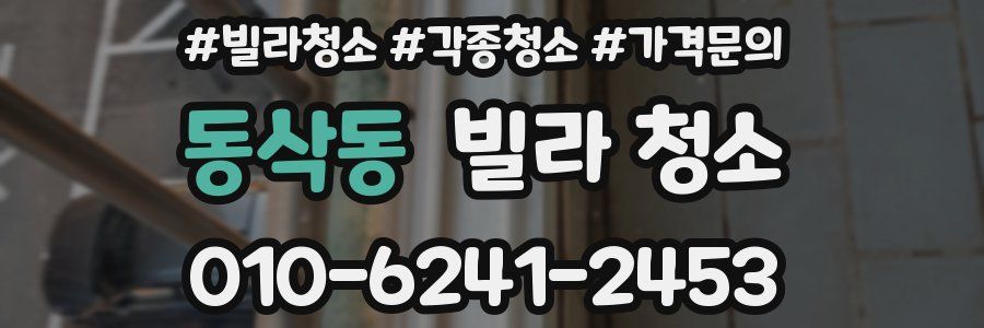 동삭동 빌라 청소