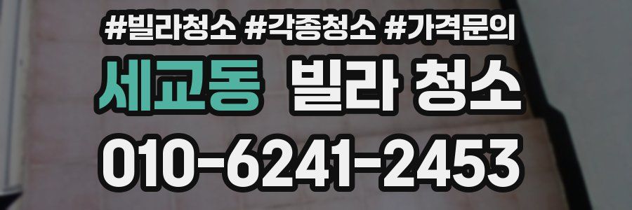 세교동 빌라 청소