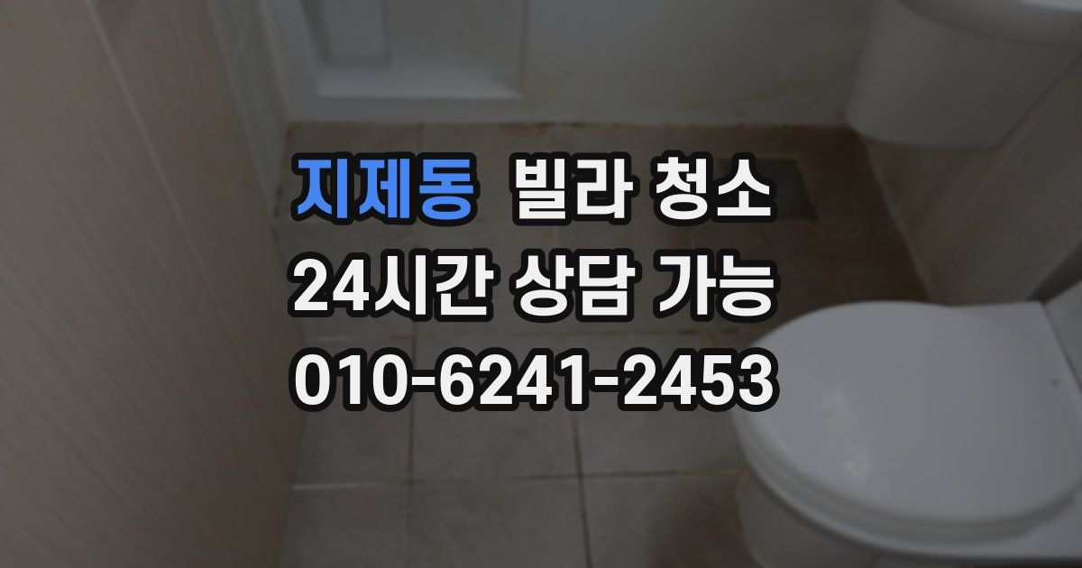 지제동 빌라 청소