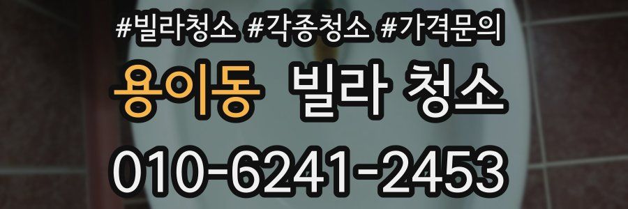 용이동 빌라 청소