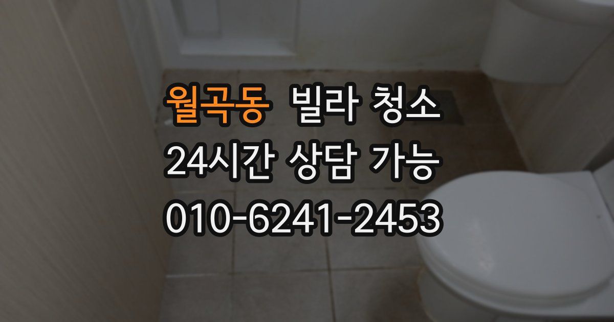 월곡동 빌라 청소