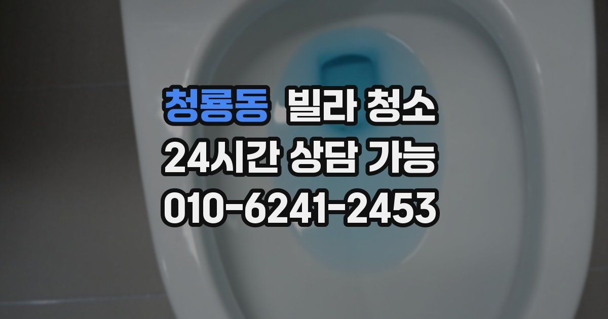 청룡동 빌라 청소