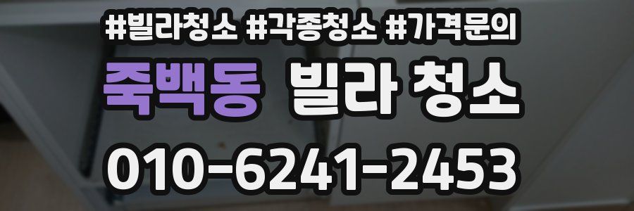 죽백동 빌라 청소