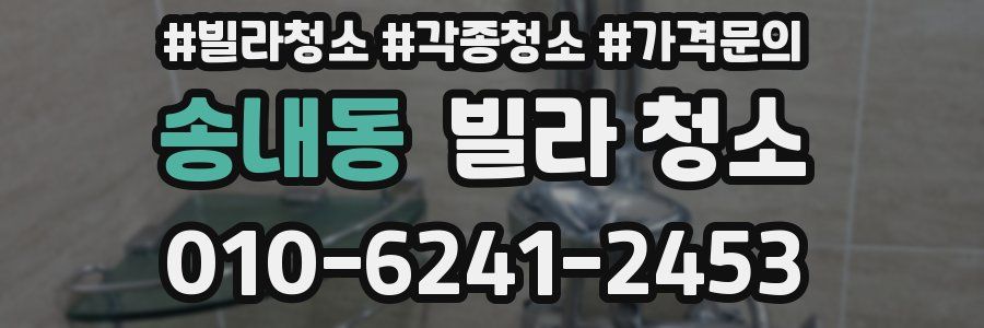 송내동 빌라 청소