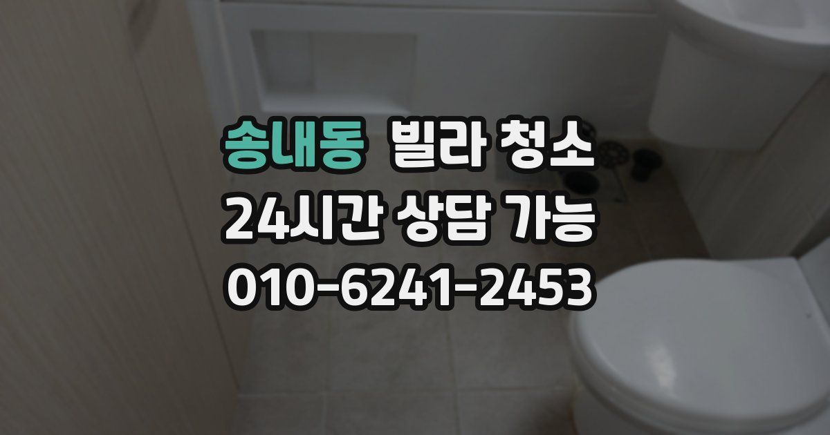 송내동 빌라 청소