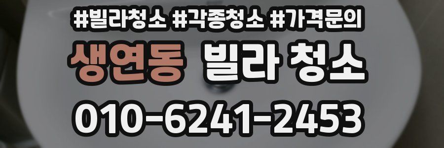 생연동 빌라 청소