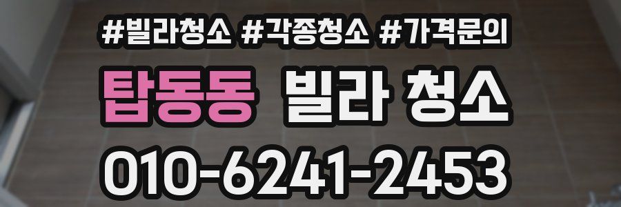 탑동동 빌라 청소