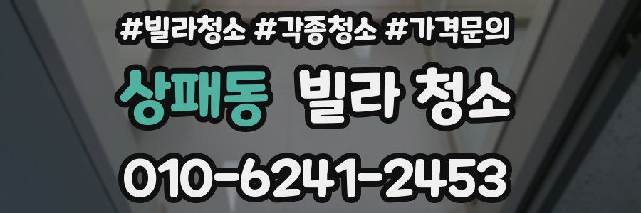 상패동 빌라 청소