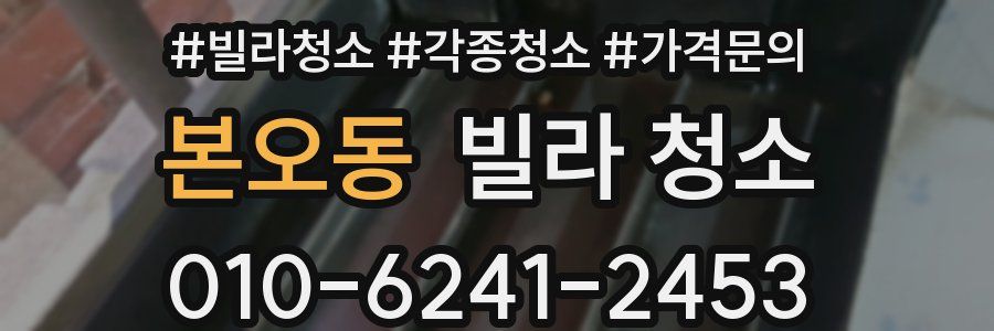 본오동 빌라 청소
