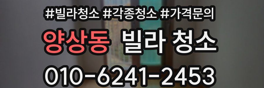 양상동 빌라 청소