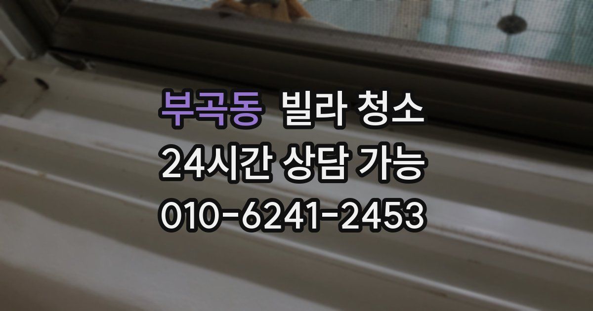 부곡동 빌라 청소
