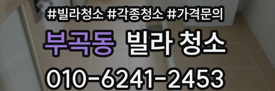 부곡동 빌라 청소