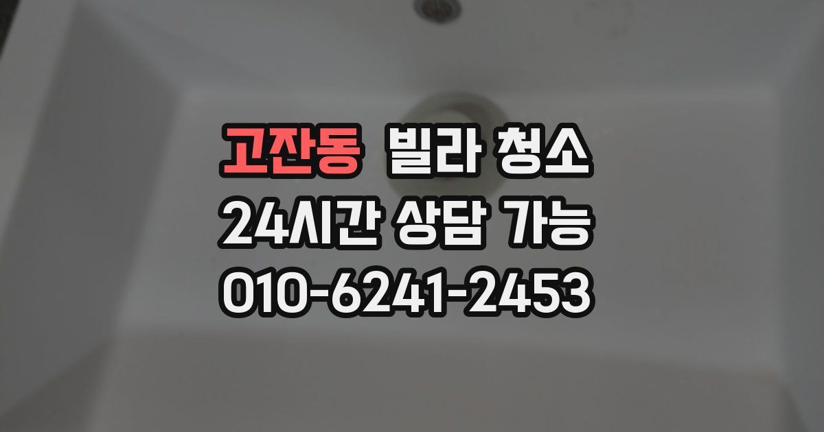 고잔동 빌라 청소