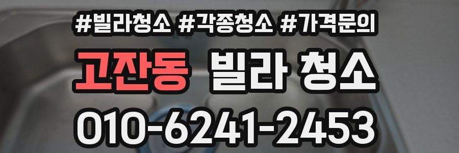 고잔동 빌라 청소